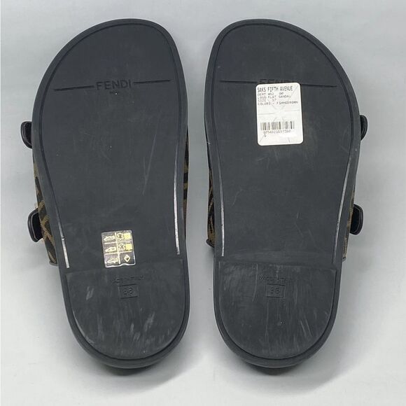 Fendi Feel Jewel Buckle Slide Sandals size 38 - Picture 12 of 13